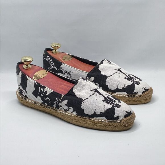 Saint Laurent Espadrille Slip On Signature Flats size 39.5 - Picture 5 of 13